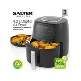 Salter Digital Air Fryer With Rack 4.2 Litres Kitchen Appliance