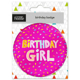 George Home Pink Birthday Girl Badge Decoration