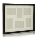 George Home black 6 aperture box photo frame, UK version