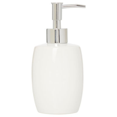 George Home white ceramic soap dispenser, UK version
