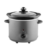 George Home grey compact slow cooker 1.8L, UK version