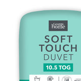 George Home 10.5 Tog Soft Touch Microfibre Double Duvet 200x200cm