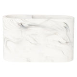 George Home Marble Effect Toothbrush Holder White Bathroom Storage