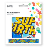 George Home Superhero Birthday Banner Party Decoration 2.6m