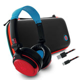 STEALTH Nintendo Switch travel kit neon red and blue (British brand)