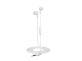 ONN Wired Earbuds with Mic White Earphones