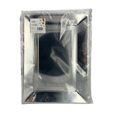George Home Rectangular Snack Tray Silver 2pk Platters
