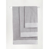 George Home grey lurex hand towel 50x90cm, UK version