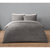 George Home grey luxury washed tufted duvet set king, UK version