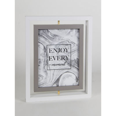 George Home white spinning double photo frame 7 x 5 inch, UK version