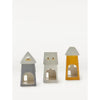 George Home house shaped tealight holders floral pattern 3 pack, UK version