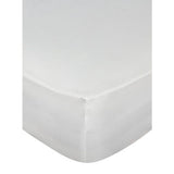 George Home white Percale cotton fitted sheet Double, UK version
