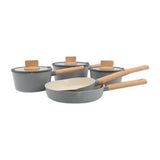 George Home Grey Simplicity 5-Piece Non-Stick Pan Set