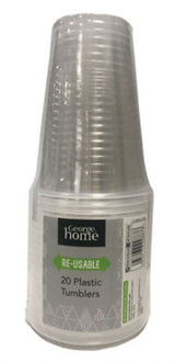 George Home Small Tumblers Reusable Tumblers 20pk