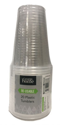 George Home Small Tumblers Reusable Tumblers 20pk