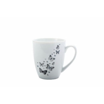 George Home butterfly decal porcelain mug, UK version