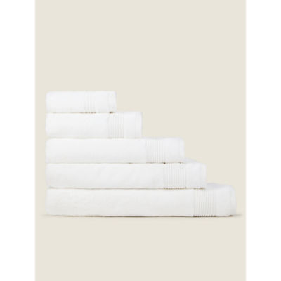 George Home white Egyptian cotton face cloth, UK version