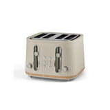 George Home Cream Scandi 4-Slice Toaster