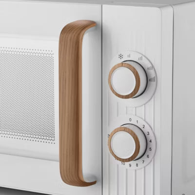 George Home White Scandi manual microwave oven 17L, UK version