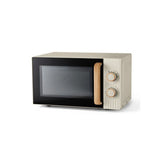 George Home Cream Scandi Manual Microwave 17L