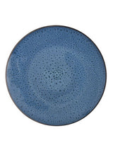 George Home Blue Reactive Glaze Stoneware Dinner Plate