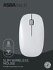 ASDA Tech wireless mouse white - British product