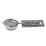 George Home Silver Stainless Steel Tea Strainer Set of 2