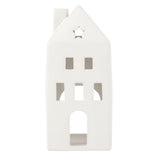 George Home ceramic house tealight holder white, UK version