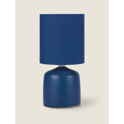 George Home navy table lamp 13x13x26cm, UK version