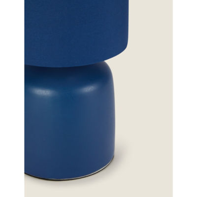 George Home navy table lamp 13x13x26cm, UK version