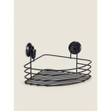 George Home Wire Corner Caddy Black Storage Basket 27.5 x 21.5 x 7cm