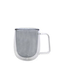 George Home smoked double wall glass mug, UK version