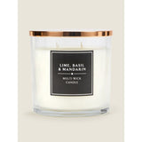 George Home Lime, Basil & Mandarin XL Multiwick Candle