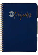 Nuco Navy Project Book Lined A4 Notebook