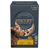 Encore wet cat food chicken selection in jelly 5 x 50g pouches - British product