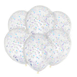 George Home Iridescent Confetti Latex Balloons 6pk