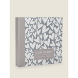 George Home grey and white heart family photo album, UK version