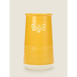 George Home Yellow Ceramic Bee Vase 13x13x24cm