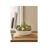 At Home With Stacey Solomon White Beaded Succulent Ceramic Bowl 10x10x18cm