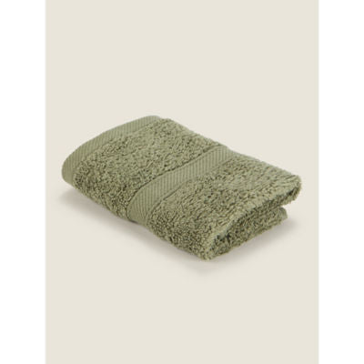 George Home sage green super soft hand towel, UK version