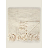 George Home Natural Woven Throw 130 x 170cm, UK version