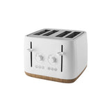 George Home matte white 4-slice toaster, UK version