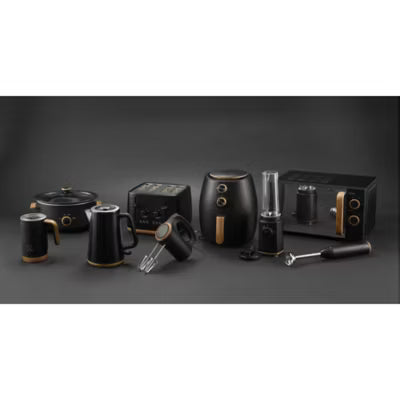 George Home Matte Black Scandi Twist Blender with 600ml bottles, UK version