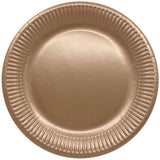 George Home rose gold paper plates 23cm pack of 12, UK version