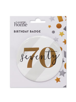 George Home number 70 badge 85mm diameter, UK version