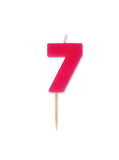 George Home Number 7 Candle Pink 43mm, UK version