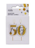George Home birthday number candle 50, UK version