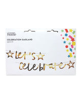 George Home Gold Garland with Letters and Stars Decorative Garland 2m String