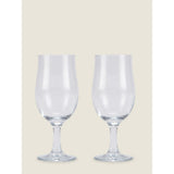 George Home Stem Beer Glass Set of 2