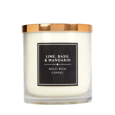 George Home lime, basil and mandarin multi-wick jumbo candle, UK version